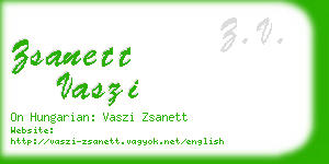 zsanett vaszi business card